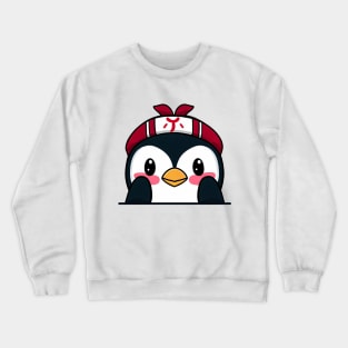 Sneaky japanese penguin so cute Crewneck Sweatshirt